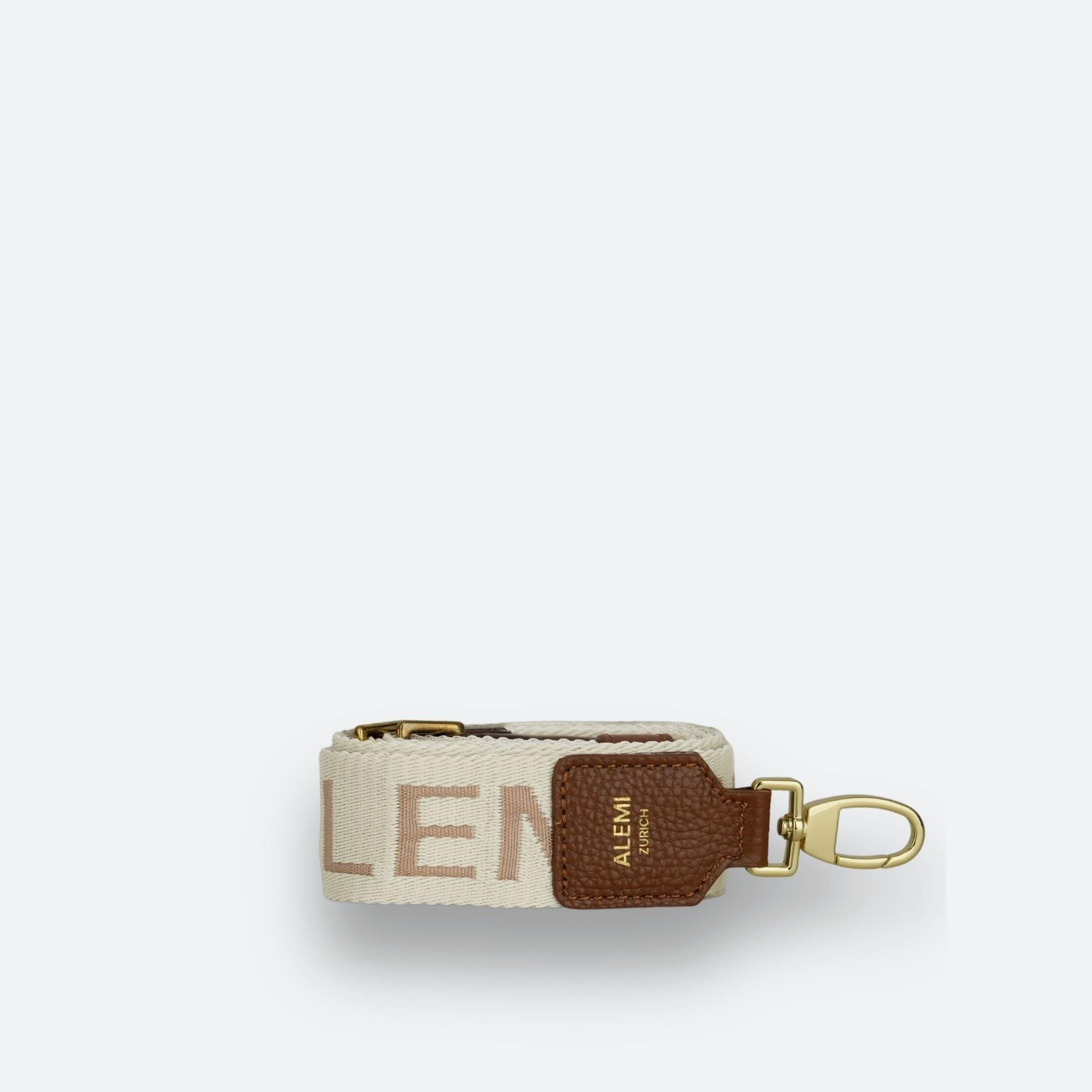 ALEMI Zurich | Adjustable Strap | Cognac | Soft Grain Leather | Front
