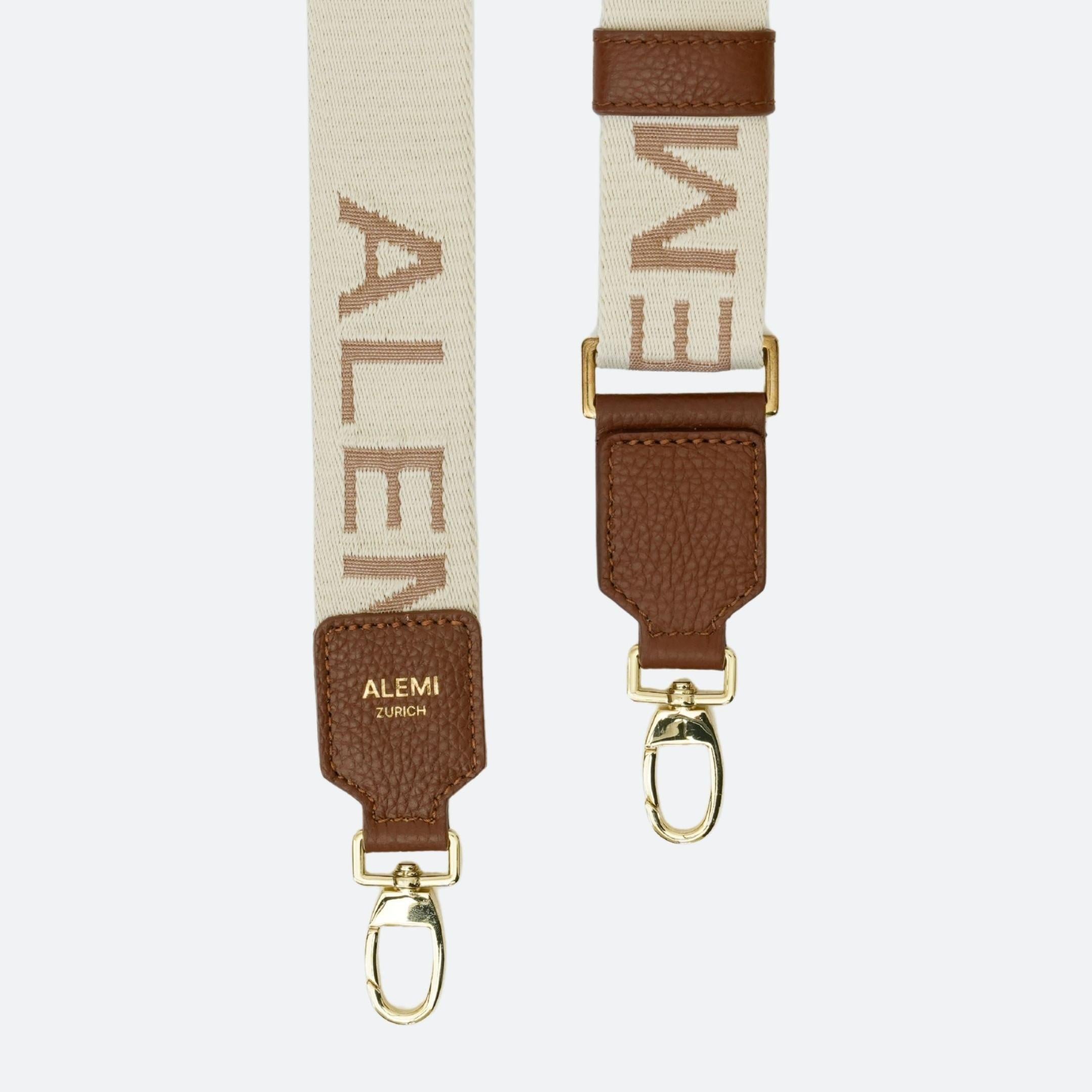 ALEMI Zurich | Adjustable Strap | Cognac | Soft Grain Leather | Strap locks