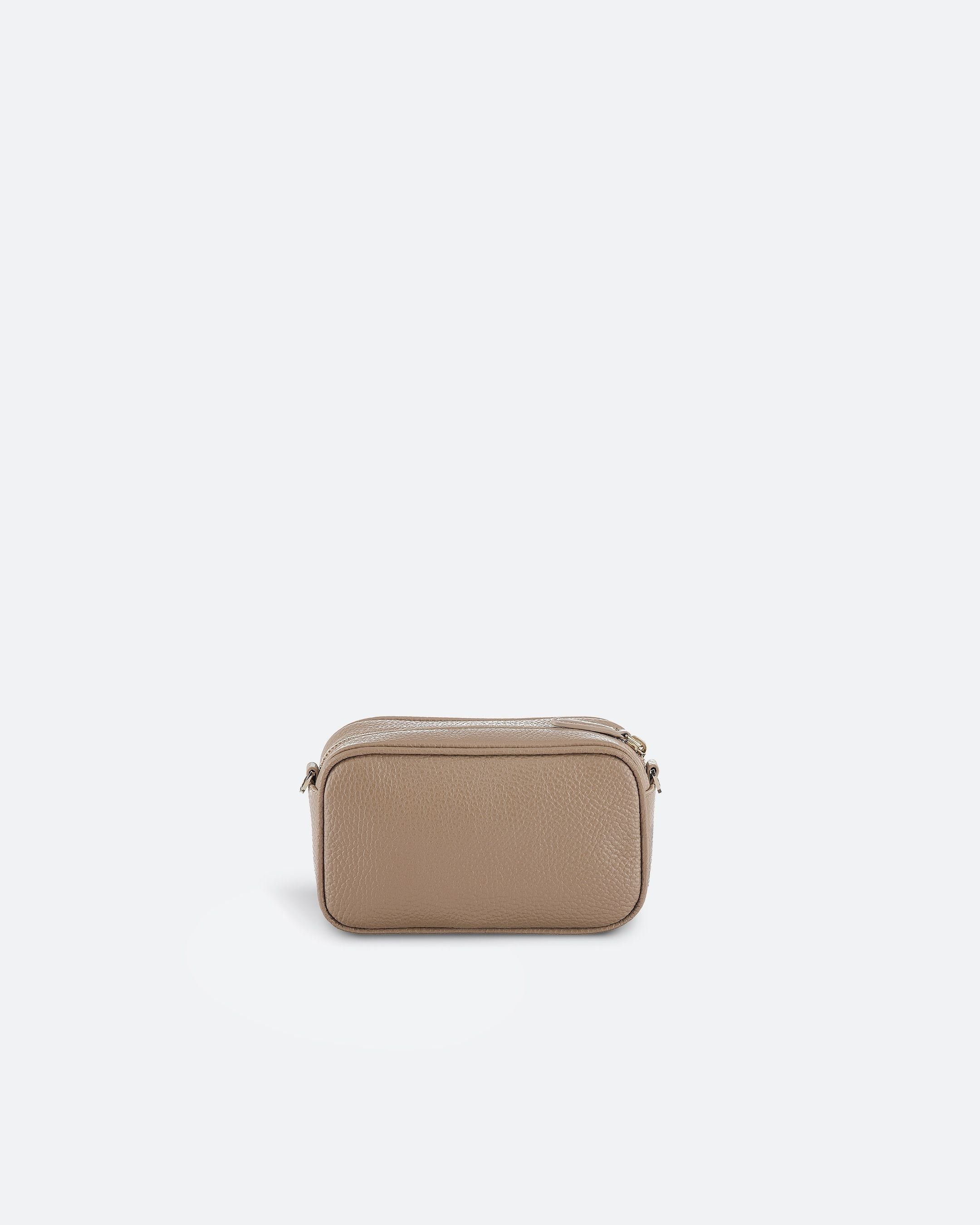 ALEMI Zurich | BELVOIR | Small Bag | Greige | Soft Grain Leather | Bag back
