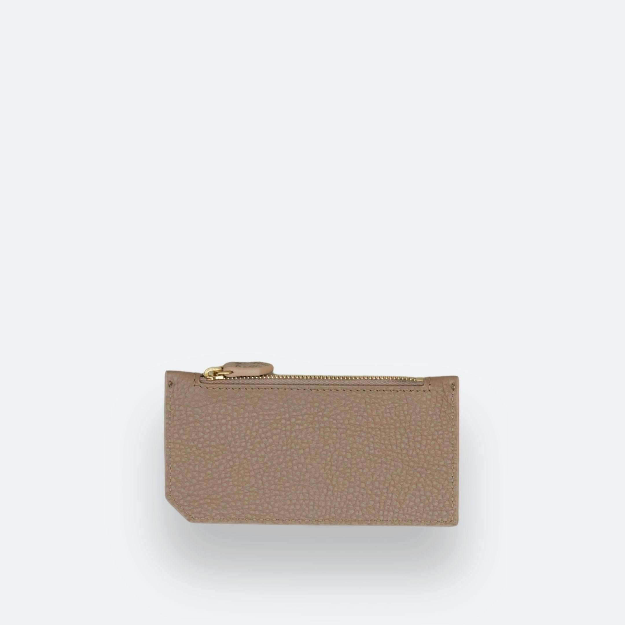 ALEMI Zurich | CARDHOLDER | Accessoires | Greige | Soft Grain Leather | Back