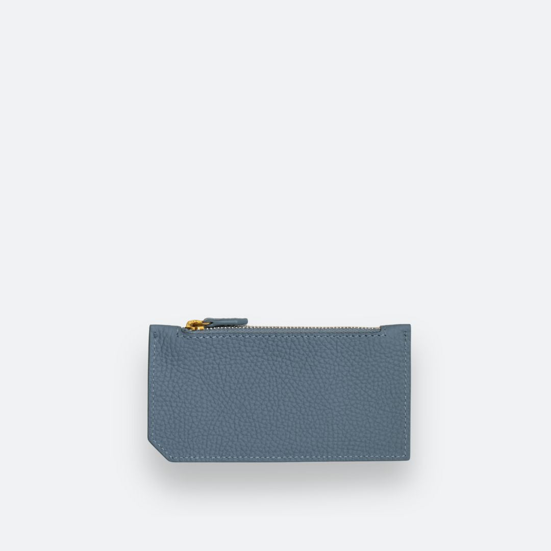 ALEMI Zurich | CARDHOLDER | Accessoires | Ice Blue | Soft Grain Leather | Back