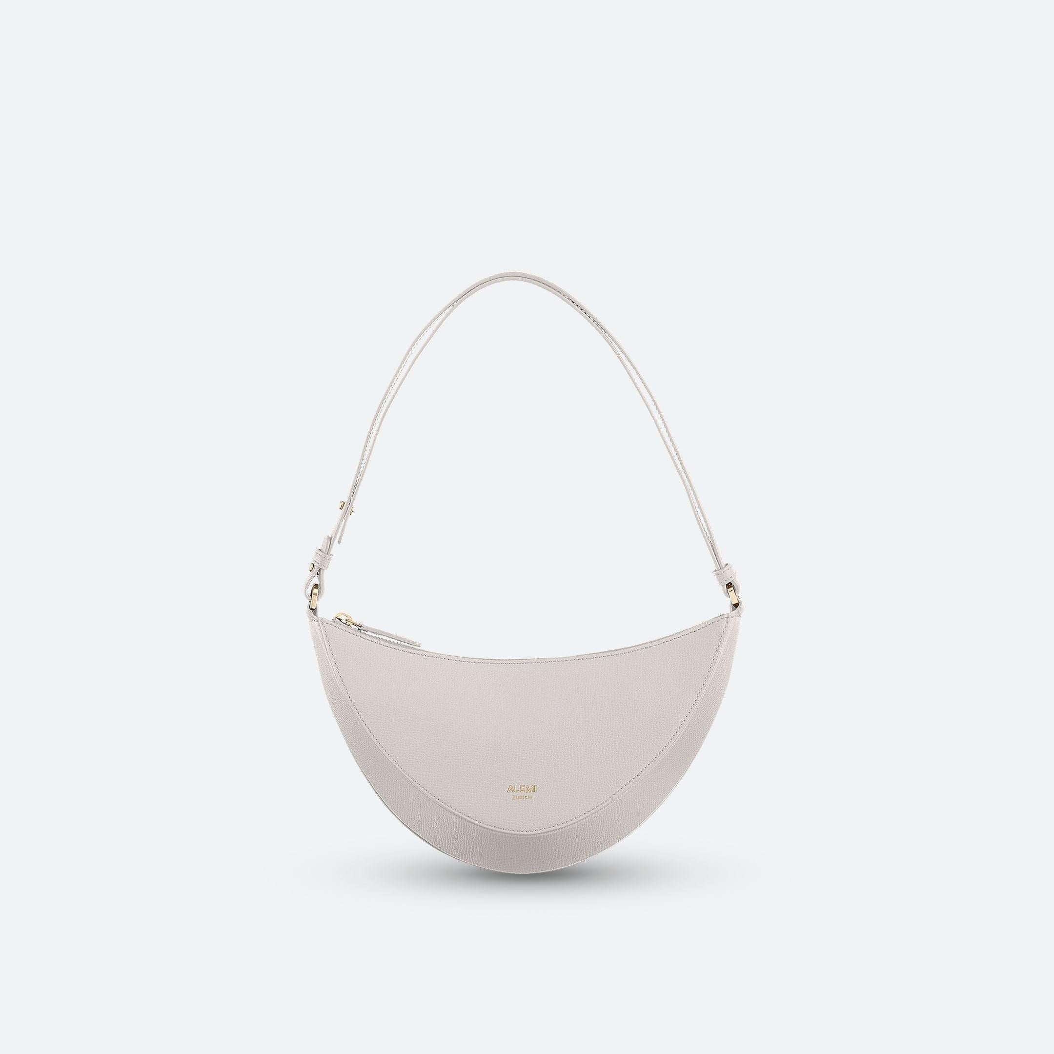 ALEMI Zurich | HELVETIA | Small Bag | Cloud Dancer | Pebbled Leather | Bag front