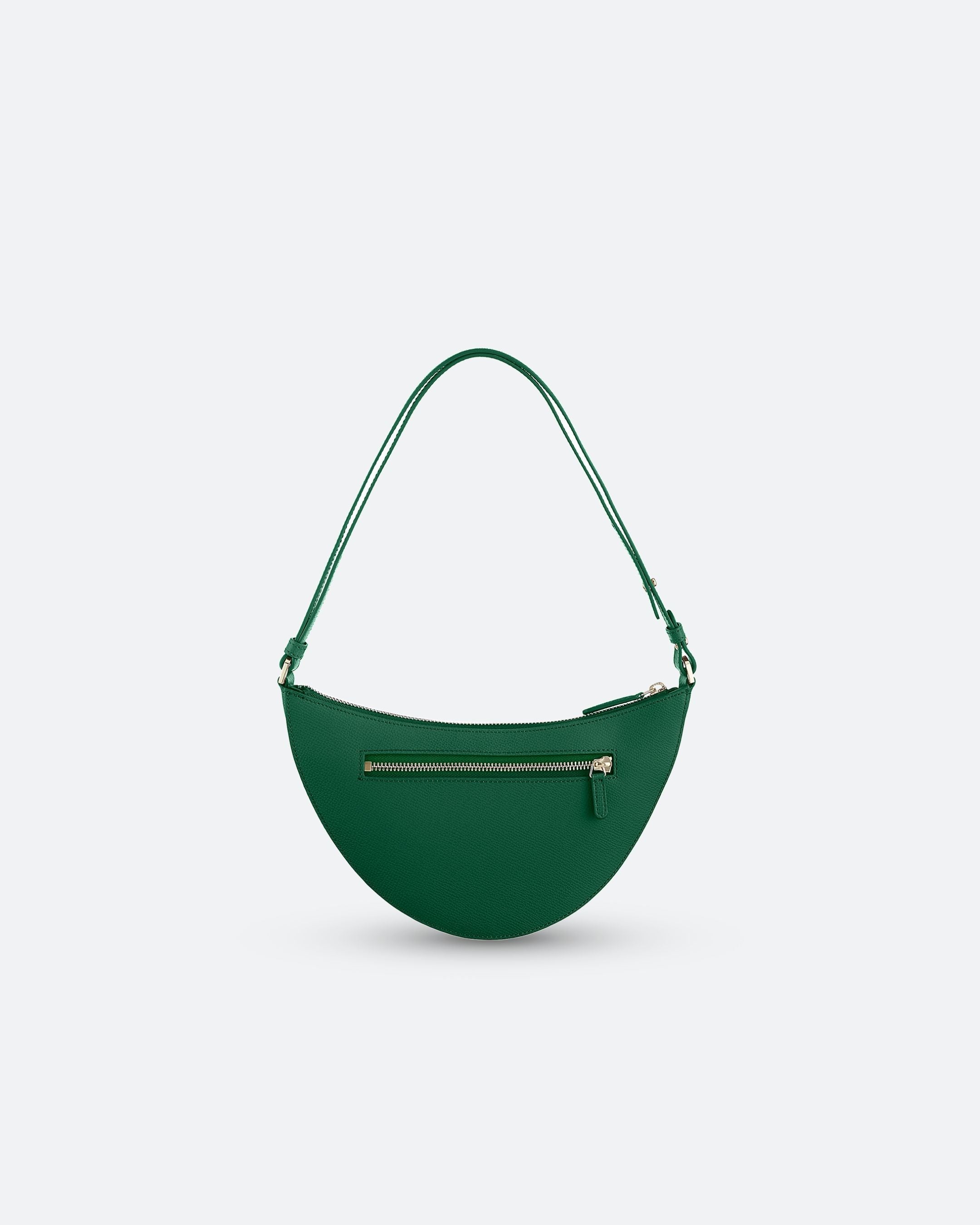 ALEMI Zurich | HELVETIA | Small Bag | Emerald Green | Saffiano Leather | Bag back