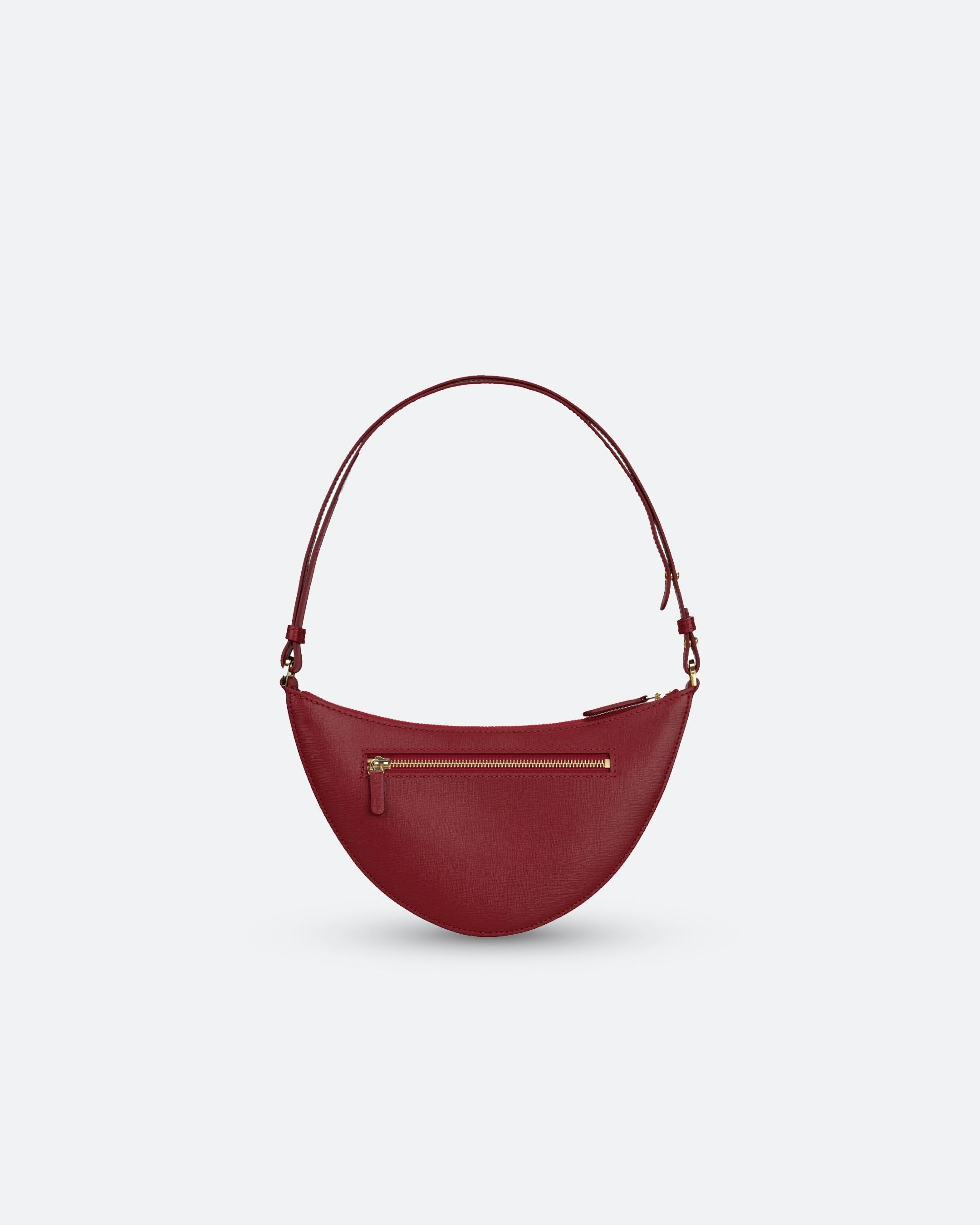 ALEMI Zurich | HELVETIA | Small Bag | Red | Saffiano Leather | Bag back