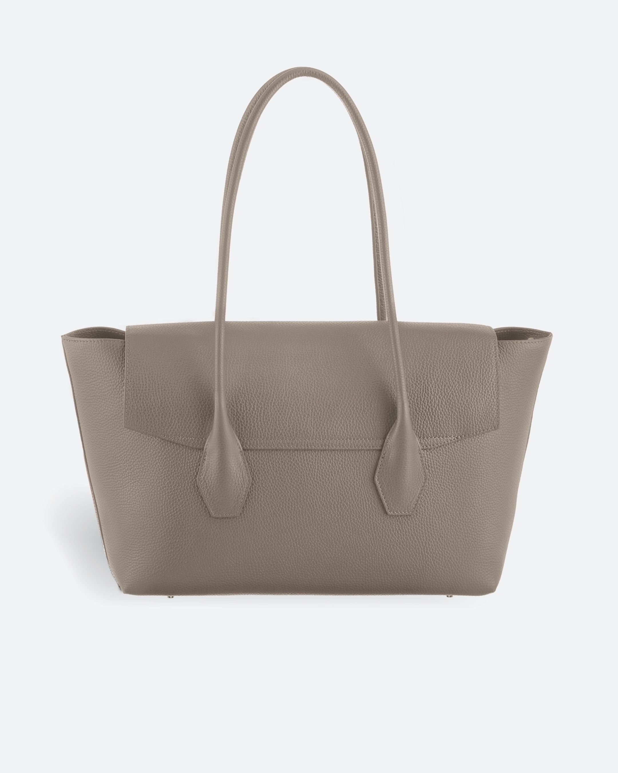 ALEMI Zurich | IDA | Laptop Bag | Beige| Soft Grain Leather | Bag back