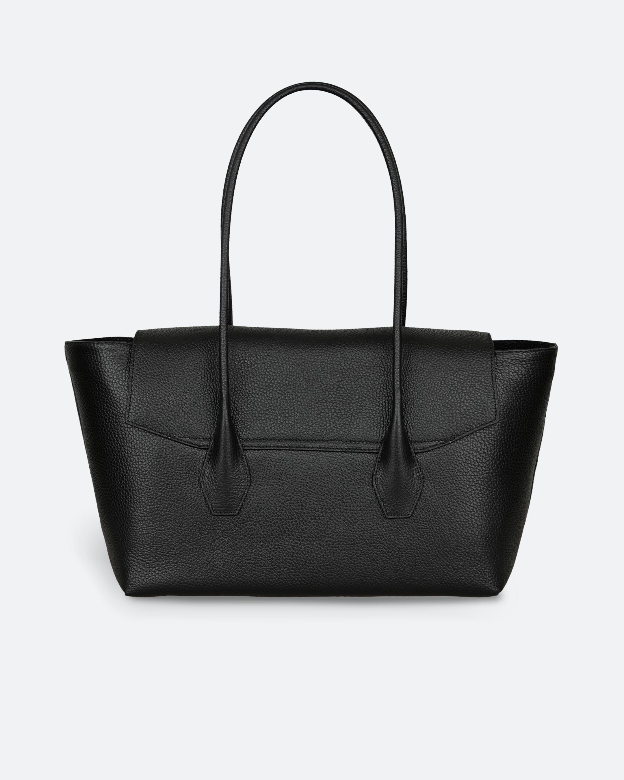 ALEMI Zurich | IDA | Laptop Bag | Black | Soft Grain Leather | Bag back