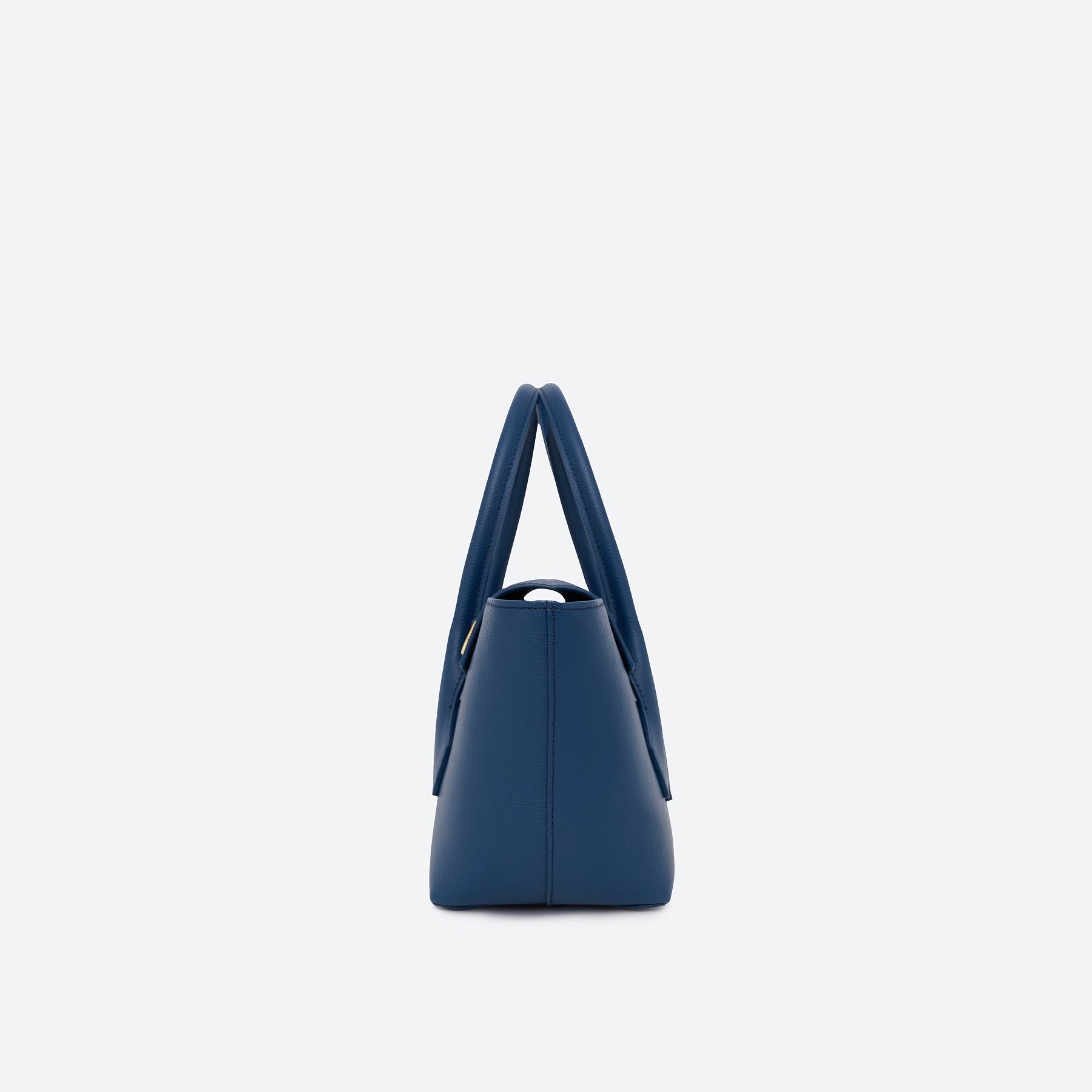 ALEMI Zurich | IDA SMALL | Small Bag | Jeans Blue | Pebbled Leather | Bag side