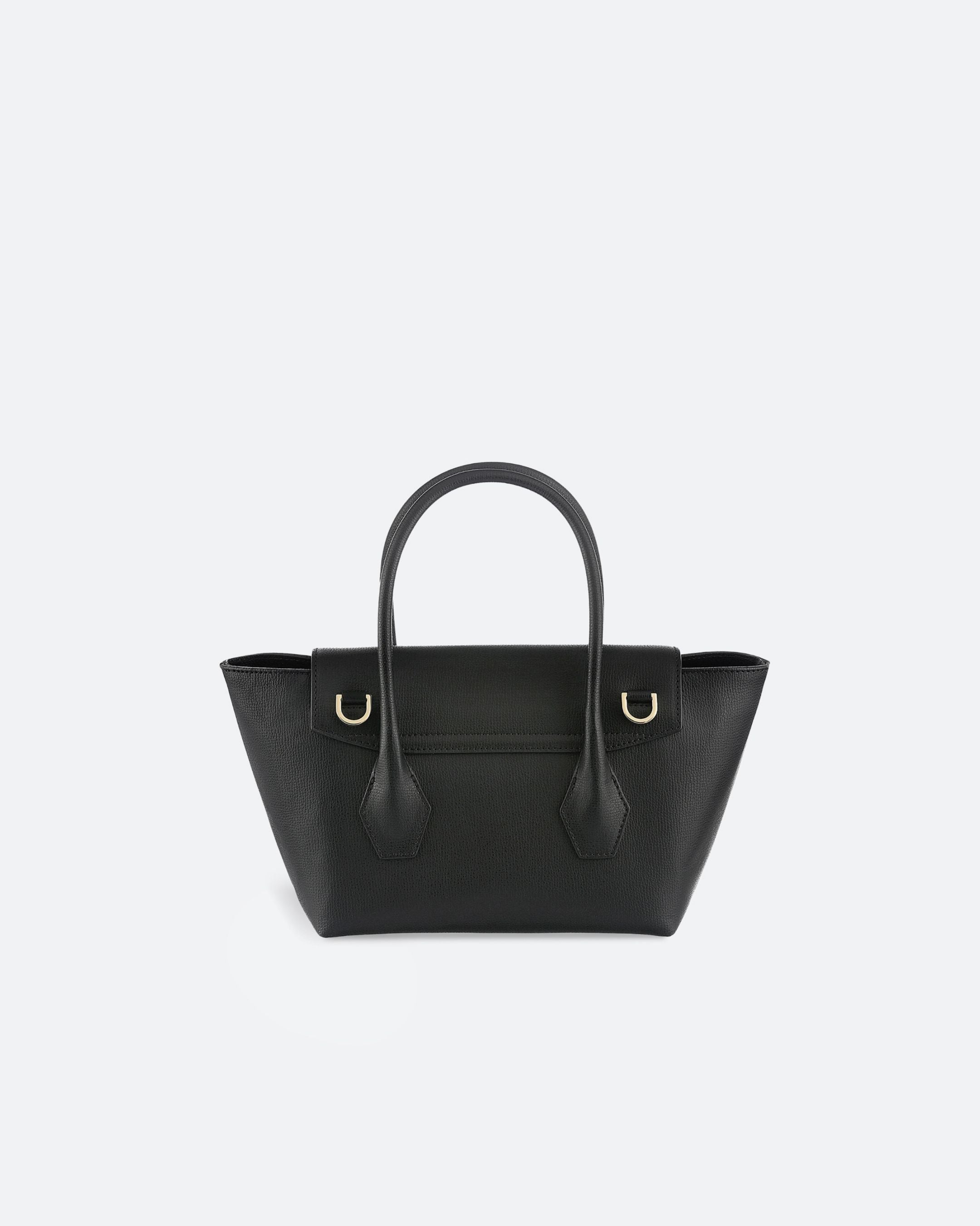 ALEMI Zurich | IDA SMALL | Small Bag | Black | Pebbled Leather | Bag back
