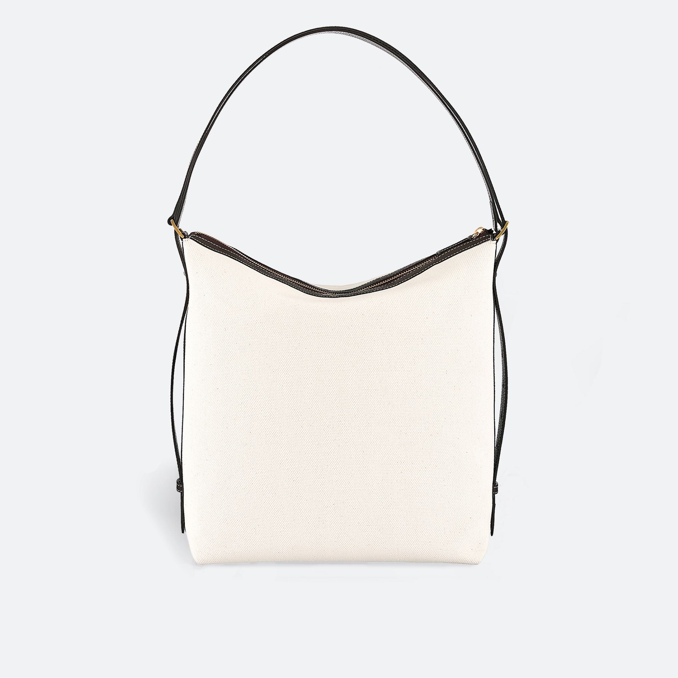 ALEMI Zurich | LETTEN | Laptop Bag | Beige Dark-Brown | Canvas | Bag front
