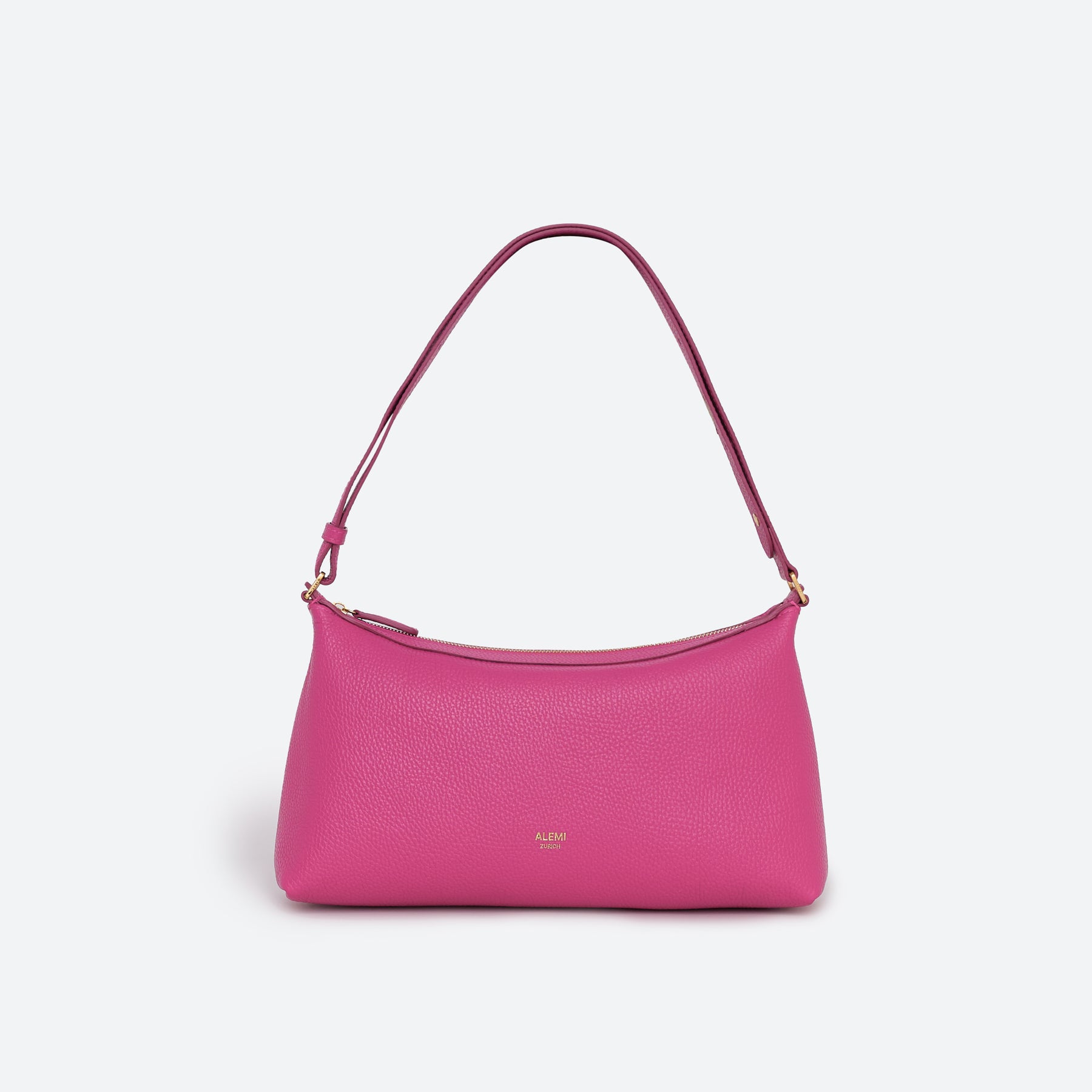 ALEMI Zurich | LETTEN SMALL | Small Bag | Fuchsia | Soft Grain Leather | Bag front