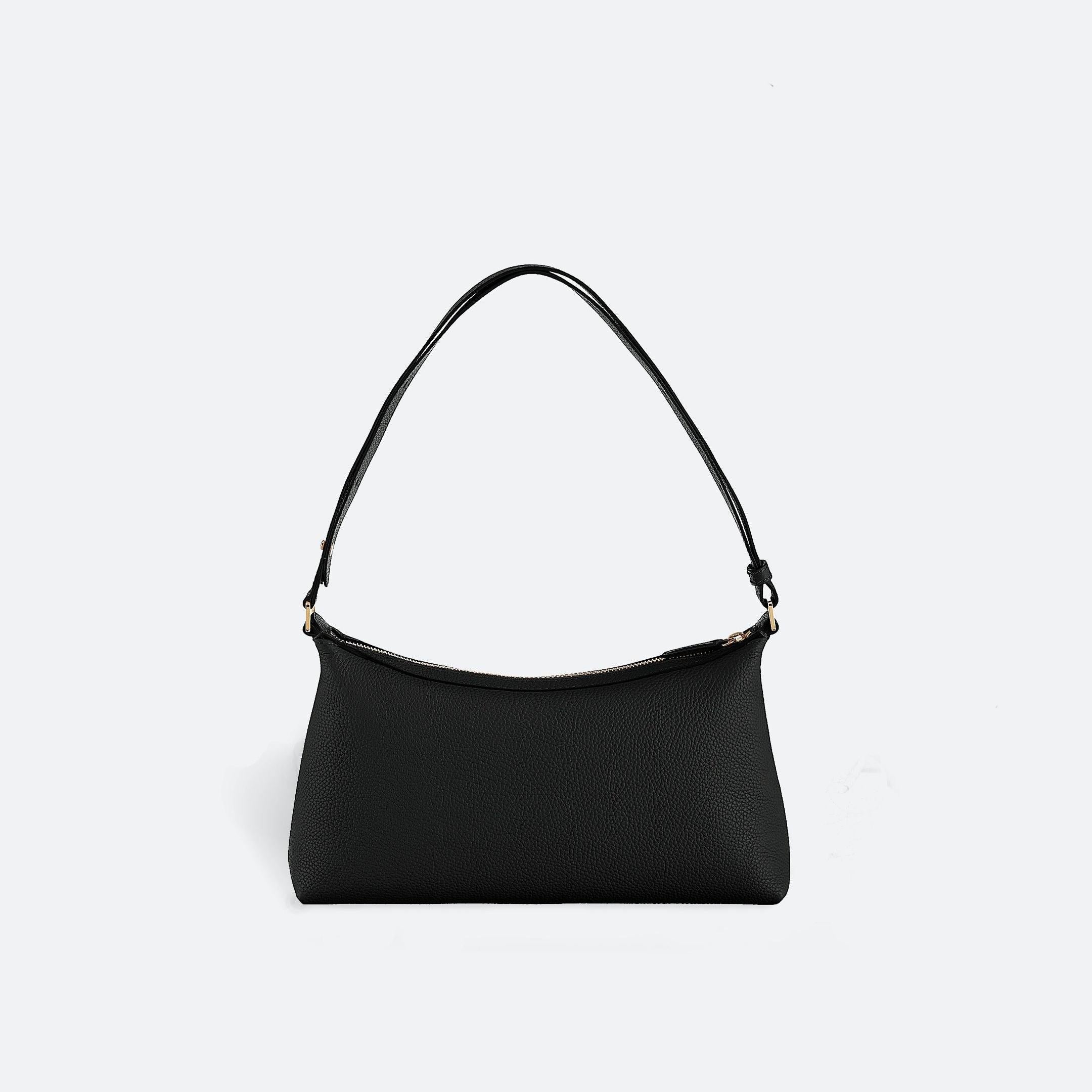 ALEMI Zurich | LETTEN SMALL | Small Bag | Black I Soft Grain Leather | Bag back
