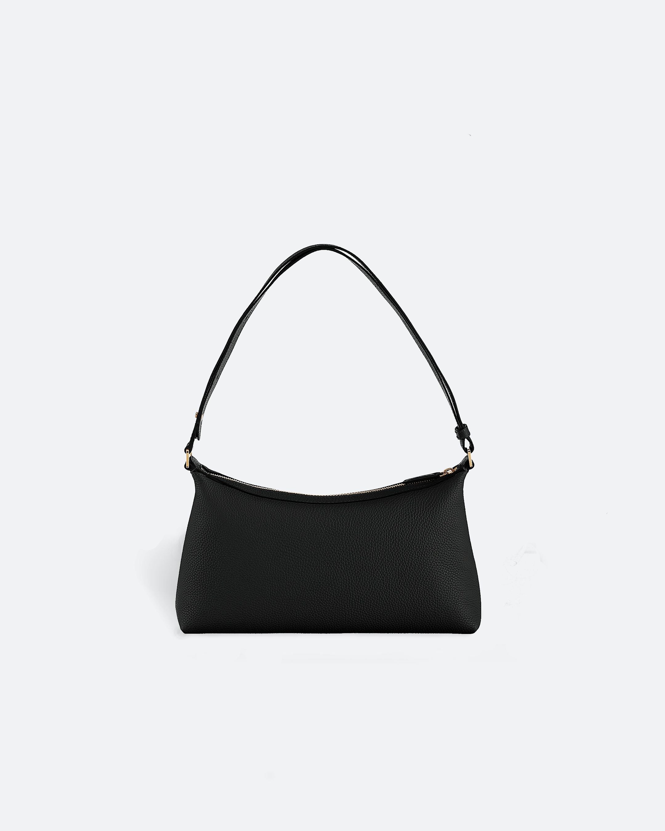 ALEMI Zurich | LETTEN SMALL | Small Bag | Black I Soft Grain Leather | Bag back