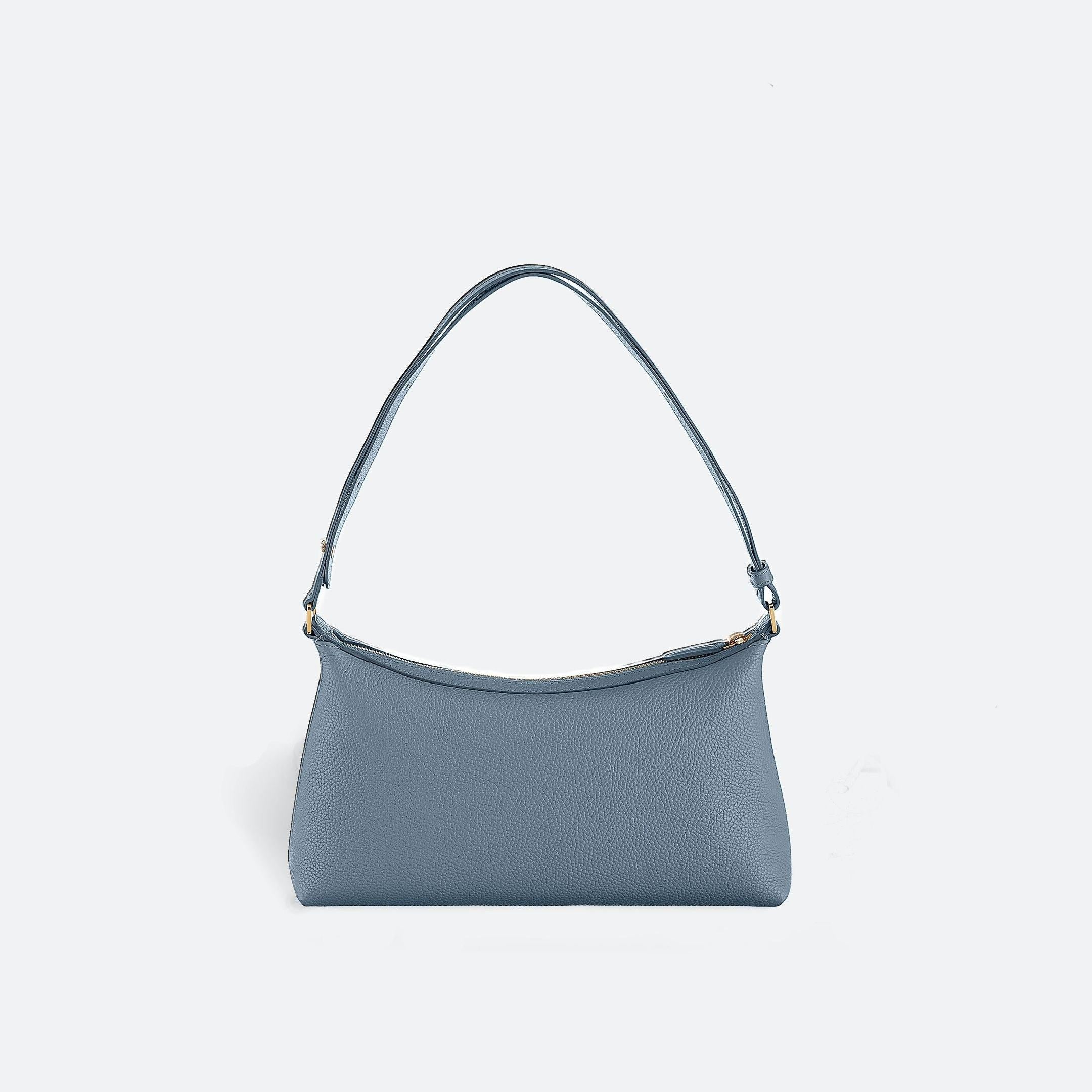ALEMI Zurich | LETTEN SMALL | Small Bag | Ice Blue I Soft Grain Leather | Bag back