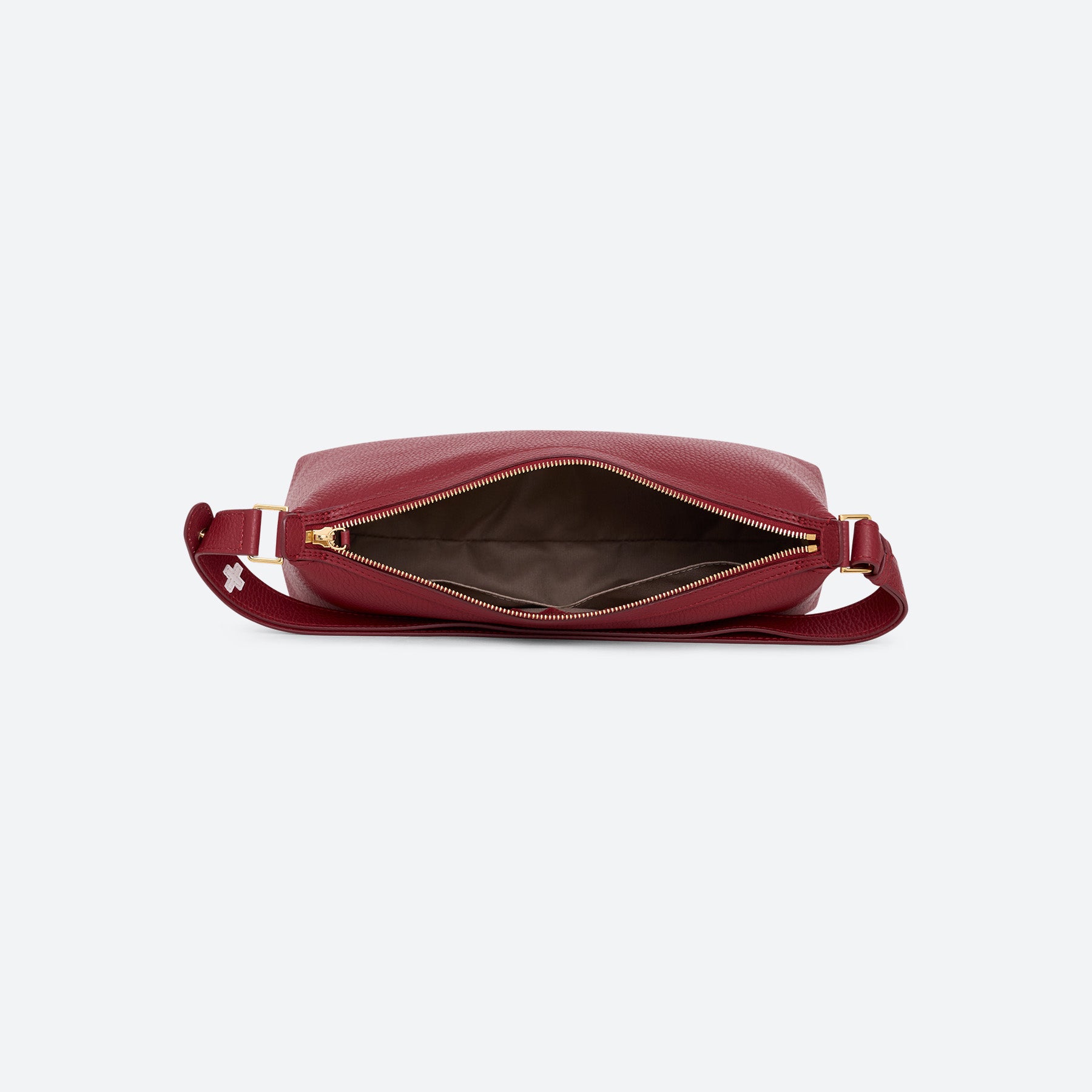 ALEMI Zurich | LETTEN SMALL | Small Bag | Red | Soft Grain Leather | Bag inside
