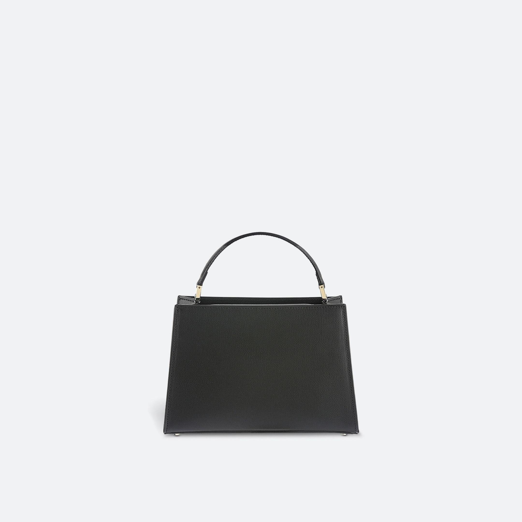 ALEMI Zurich | SEEFELD MINI | Small Bag | Black | Pebbled Leather | Bag back