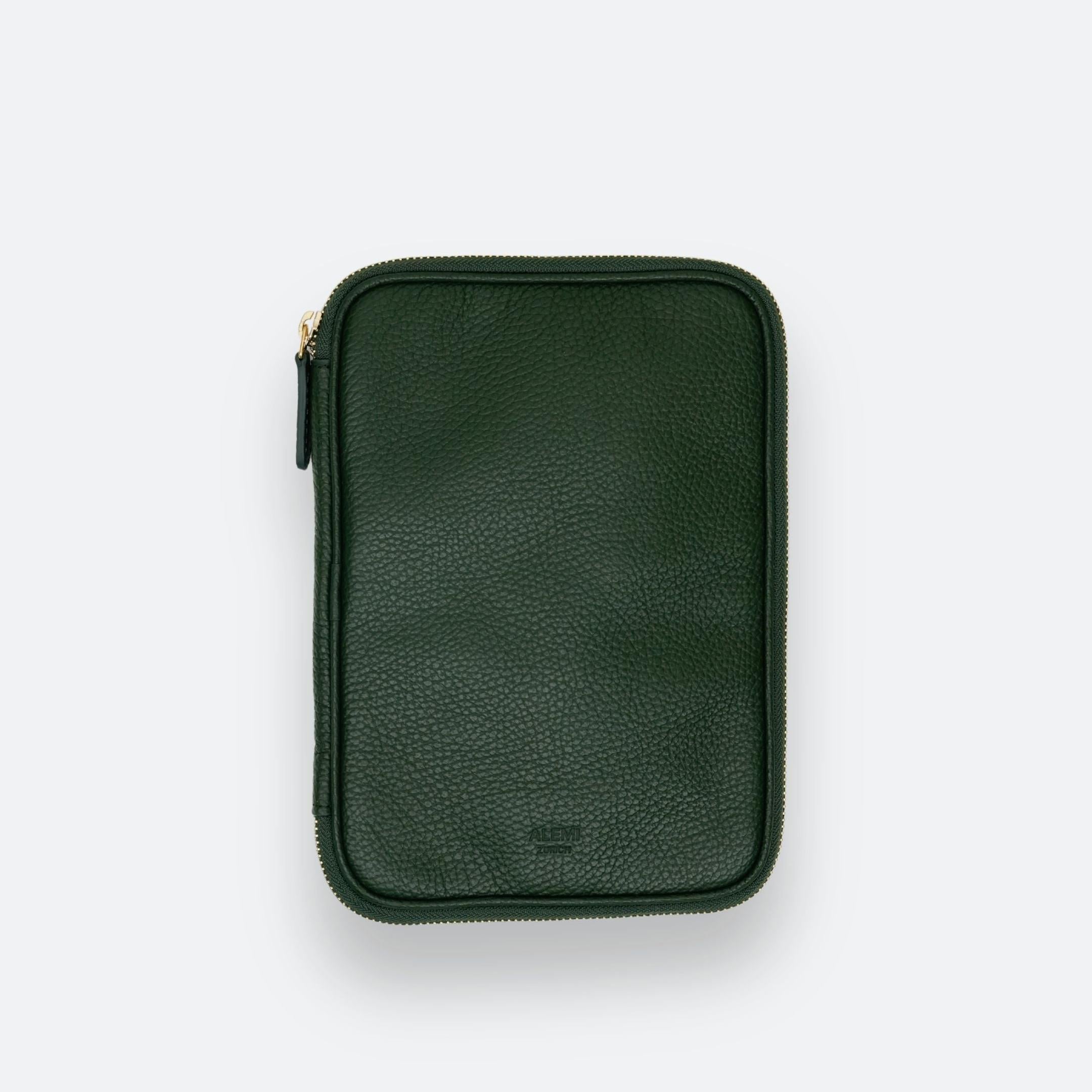 ALEMI Zurich | TECHNOPARK | Accessoires | Dark Green | Soft Grain Leather | Front