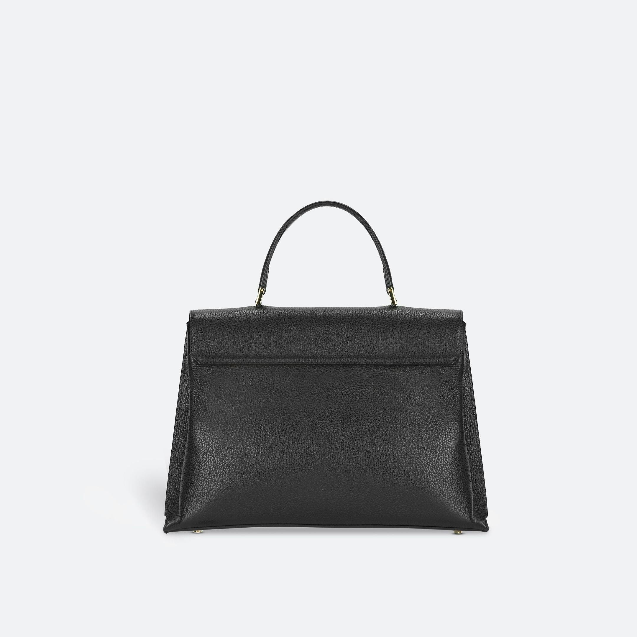 ALEMI Zurich | VIADUKT | Small Bag | Black | Soft Grain Leather | Bag back