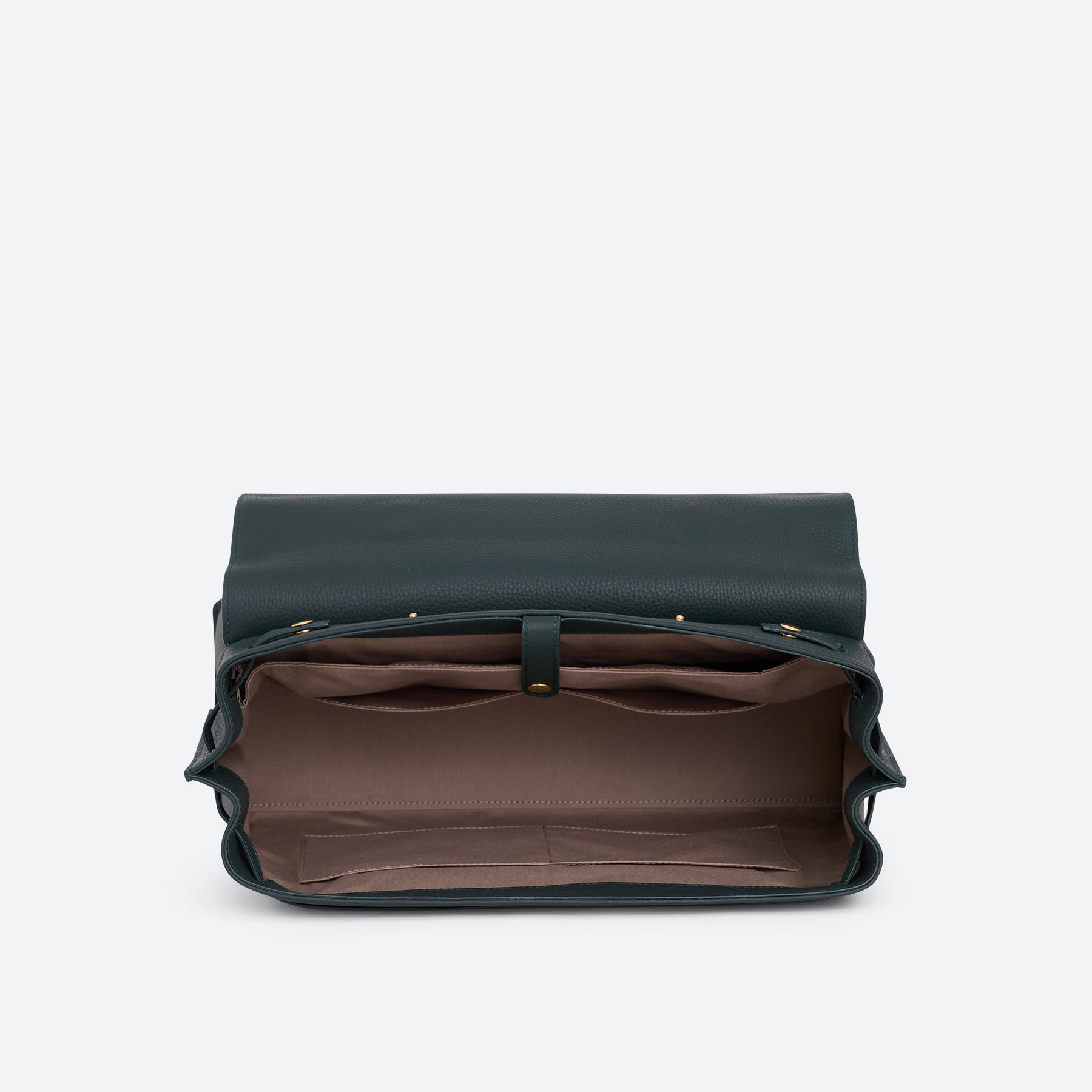 ALEMI Zurich | VIADUKT WORK | Laptop Bag | Deep Teal (Limited Edition) | Soft Grain Leather | Interior