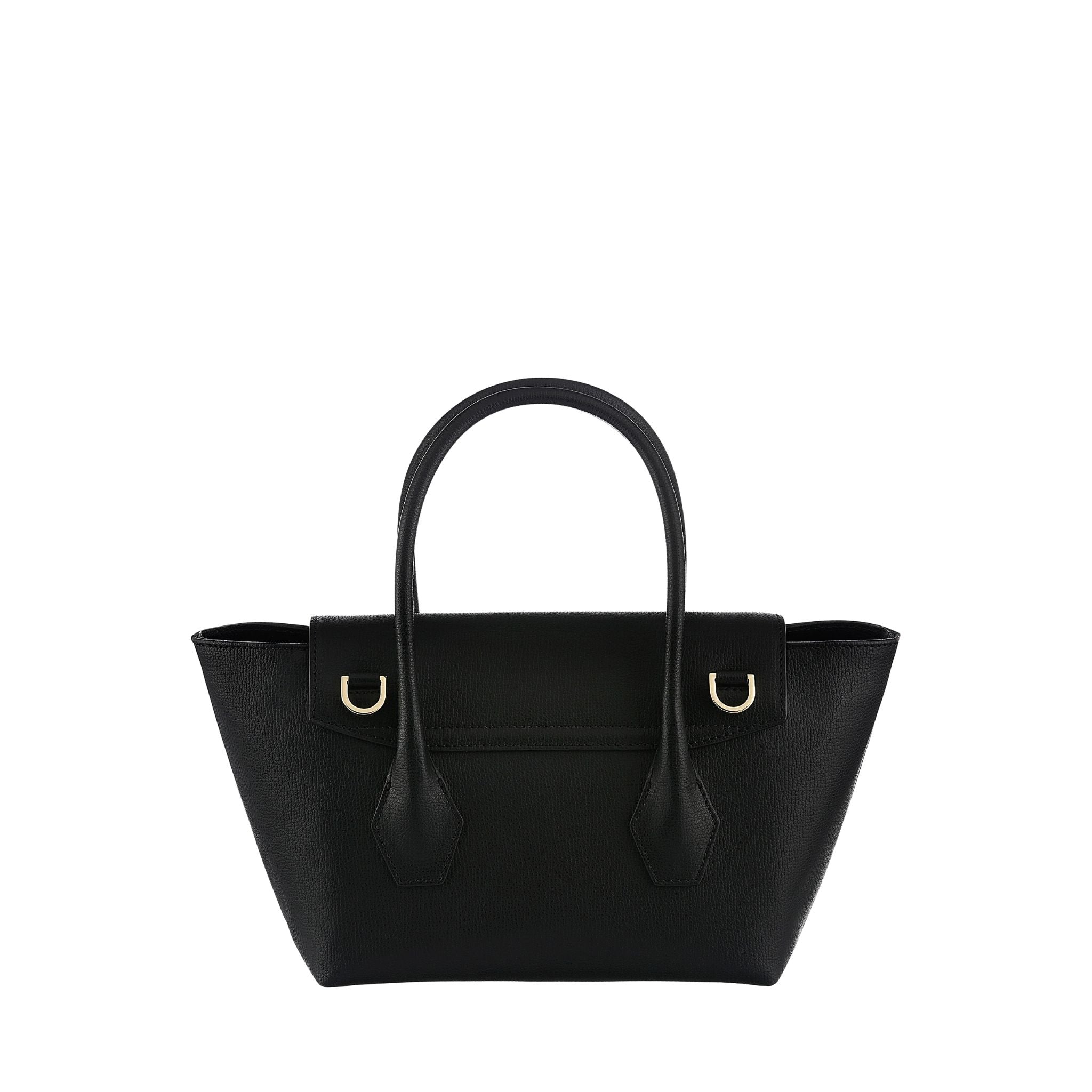 AMELI Zurich | IDA SMALL | Black | Collina' Pebbled Leather | Back