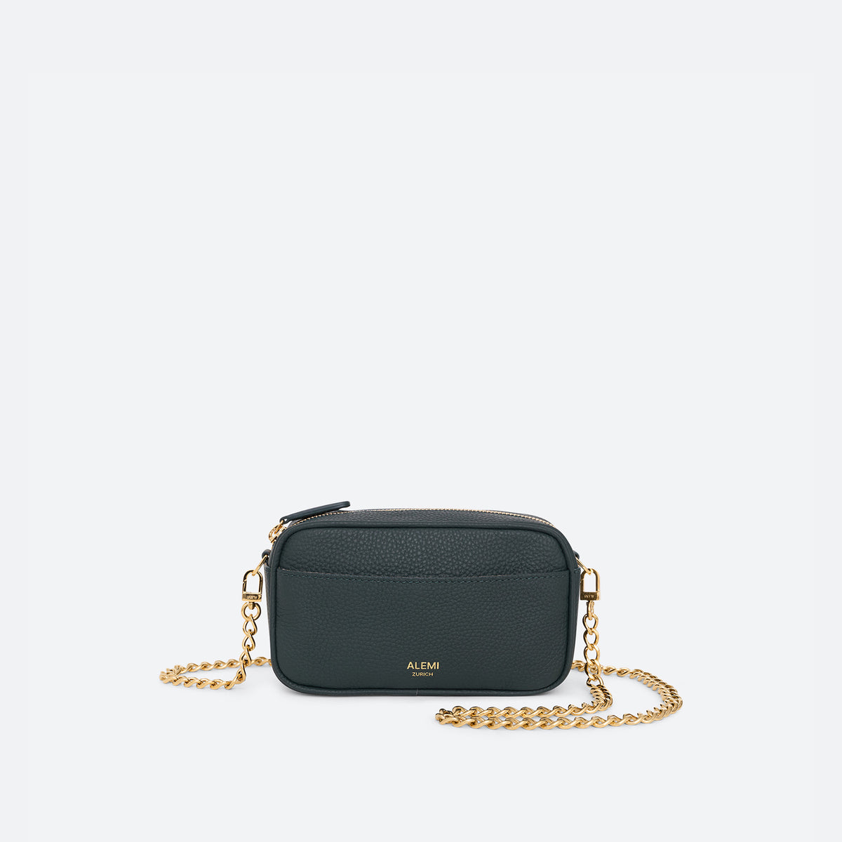 ALEMI Zurich | BELVOIR | Small Bag | Deep Teal (Limited Edition) | Soft Grain Leather | Front