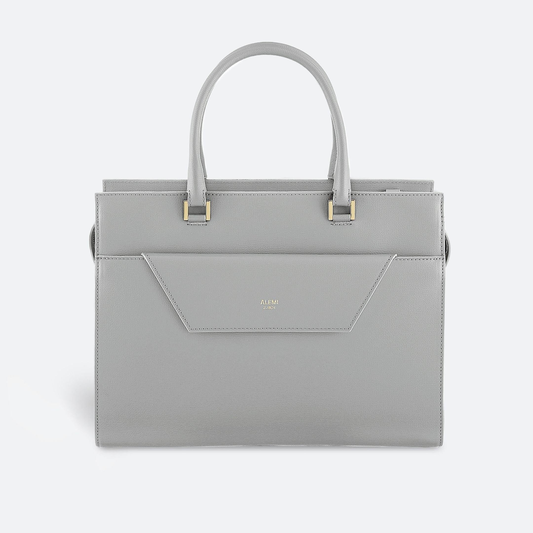 CENTRAL in Slate Grey - Elegant Business Bag 14” Laptop | ALEMI Zurich