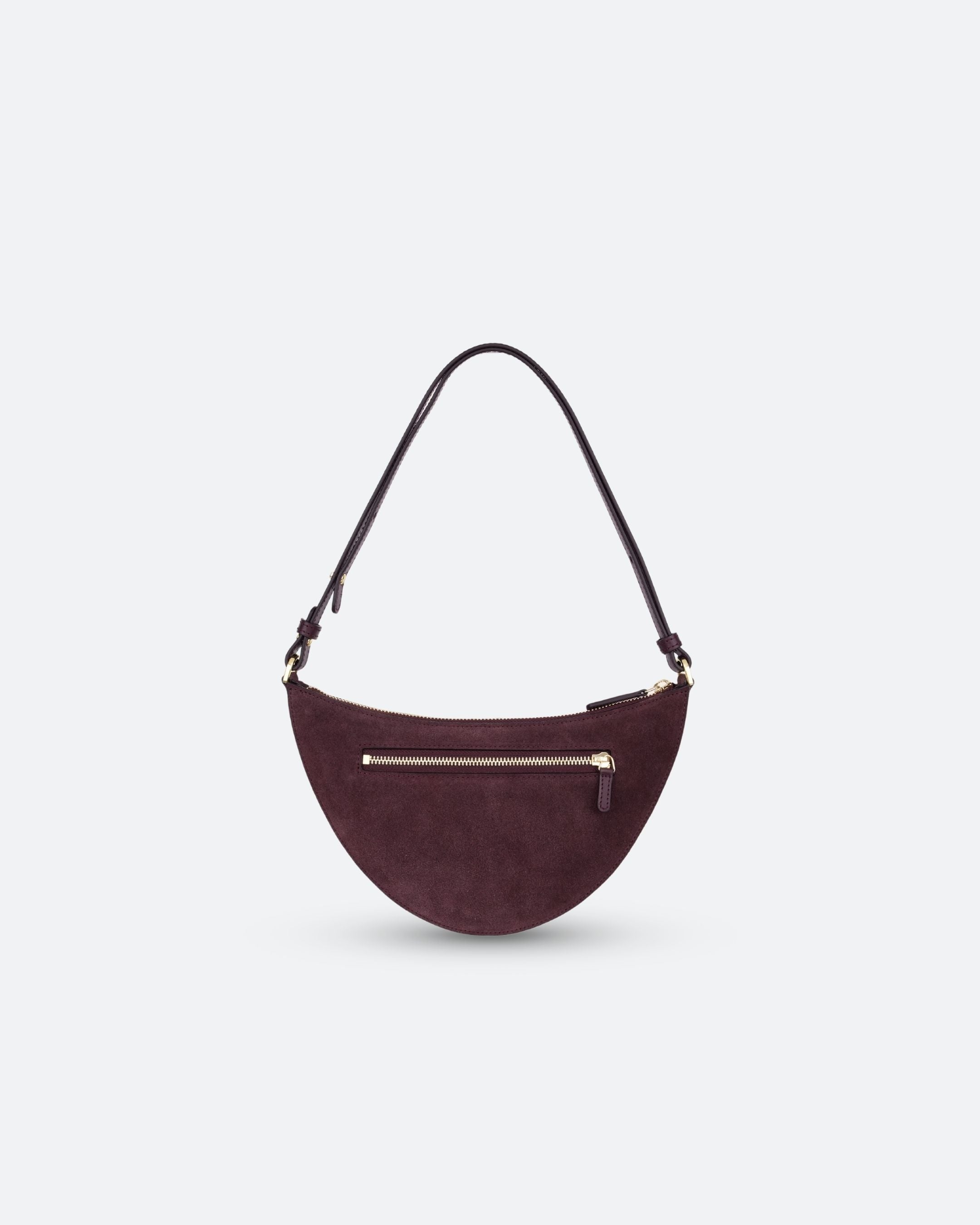 ALEMI Zurich | HELVETIA | Small Bag | Maroon Red I Suede Leather | Bag back