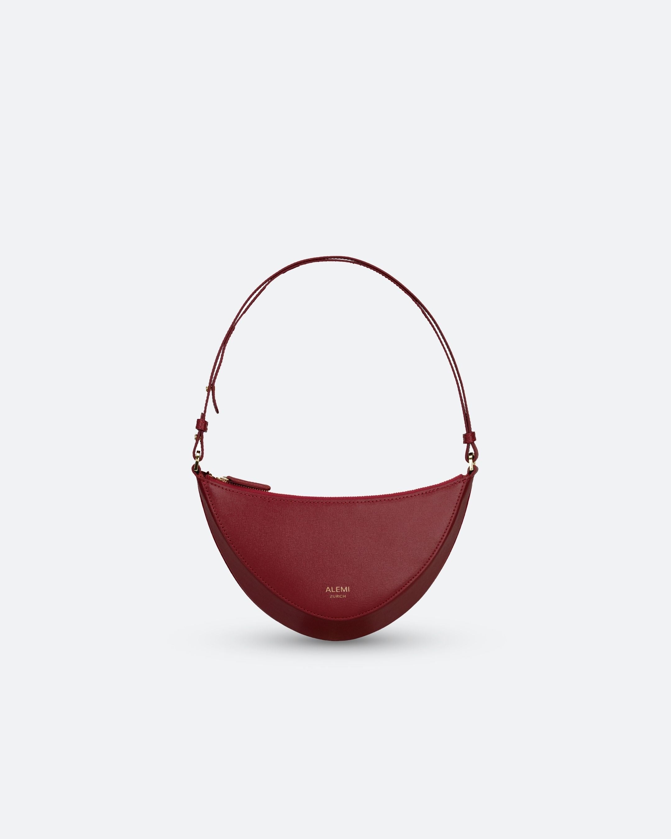 ALEMI Zurich | HELVETIA | Small Bag | Red | Saffiano Leather | Bag front