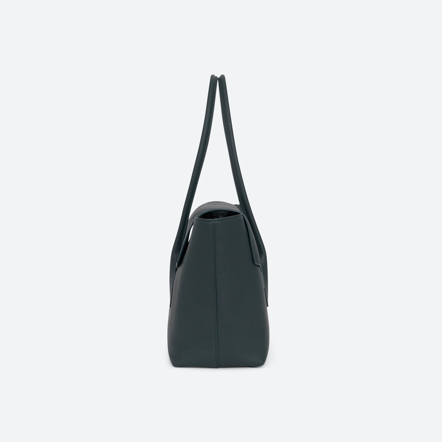 ALEMI Zurich | IDA | Laptop Bag | Deep Teal (Limited Edition) | Soft Grain Leather | Side