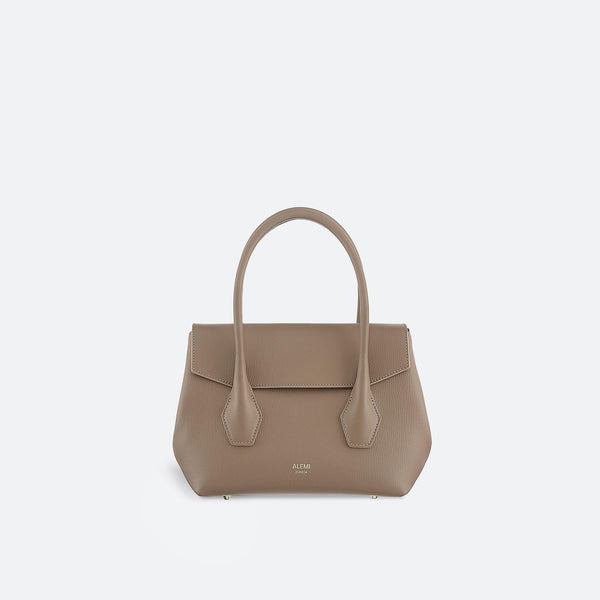 IDA SMALL in Greige - 2-in-1 Mini Shopper | ALEMI Zurich