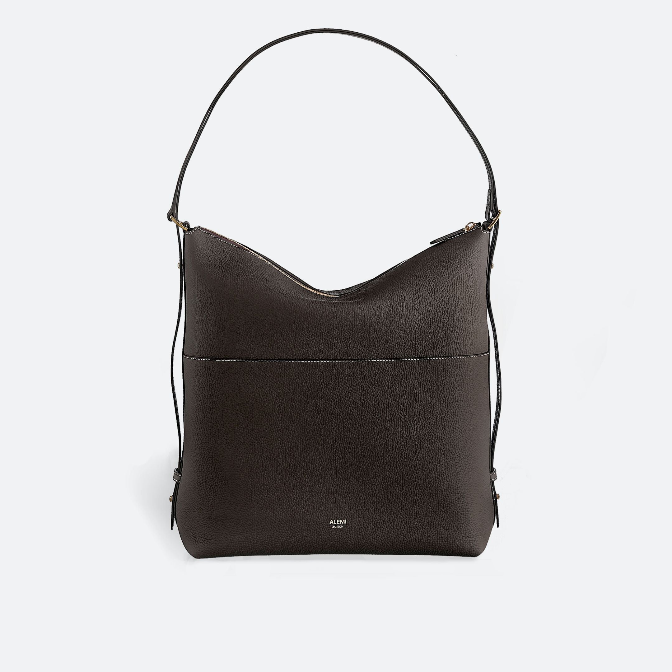 LETTEN in Dark Brown – Elegant 14” Laptop Bag in Leather | ALEMI