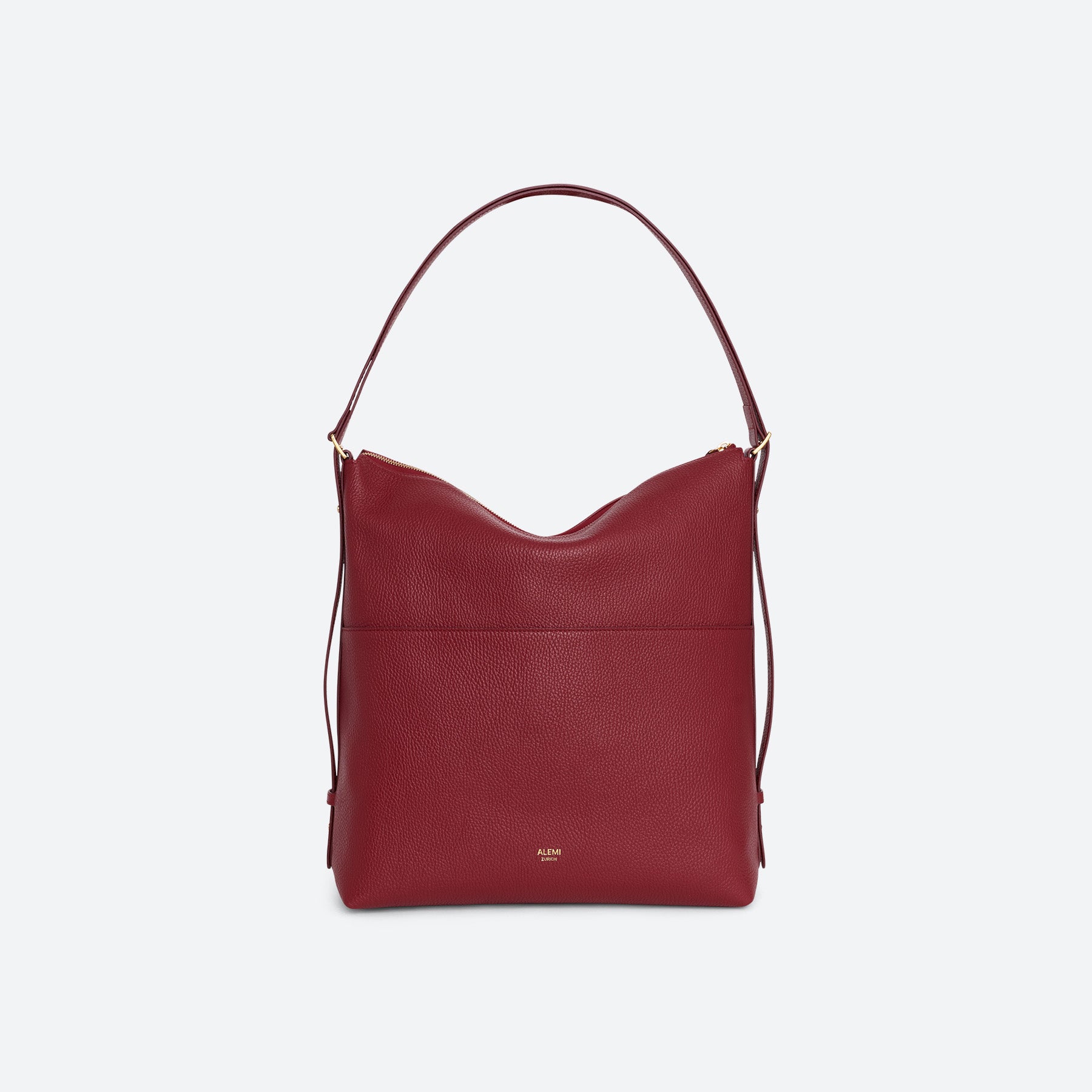 ALEMI Zurich | LETTEN | Laptop Bag | Red | Soft Grain Leather | Bag front
