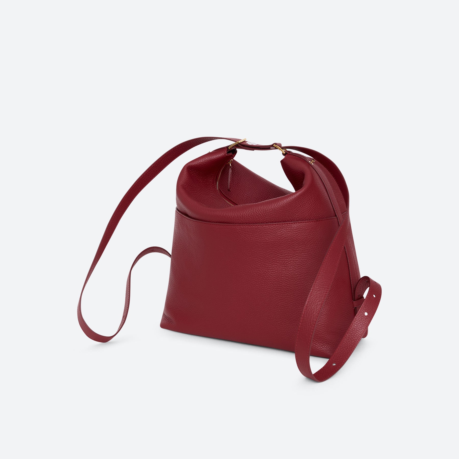 ALEMI Zurich | LETTEN | Laptop Bag | Red | Soft Grain Leather | Bag with backpack straps