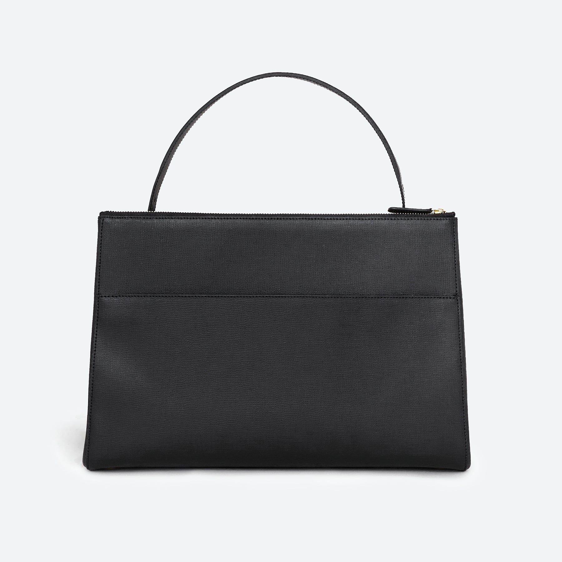ALEMI Zurich | SEEFELD | Laptop Bag | Black | Pebbled Leather | Bag back