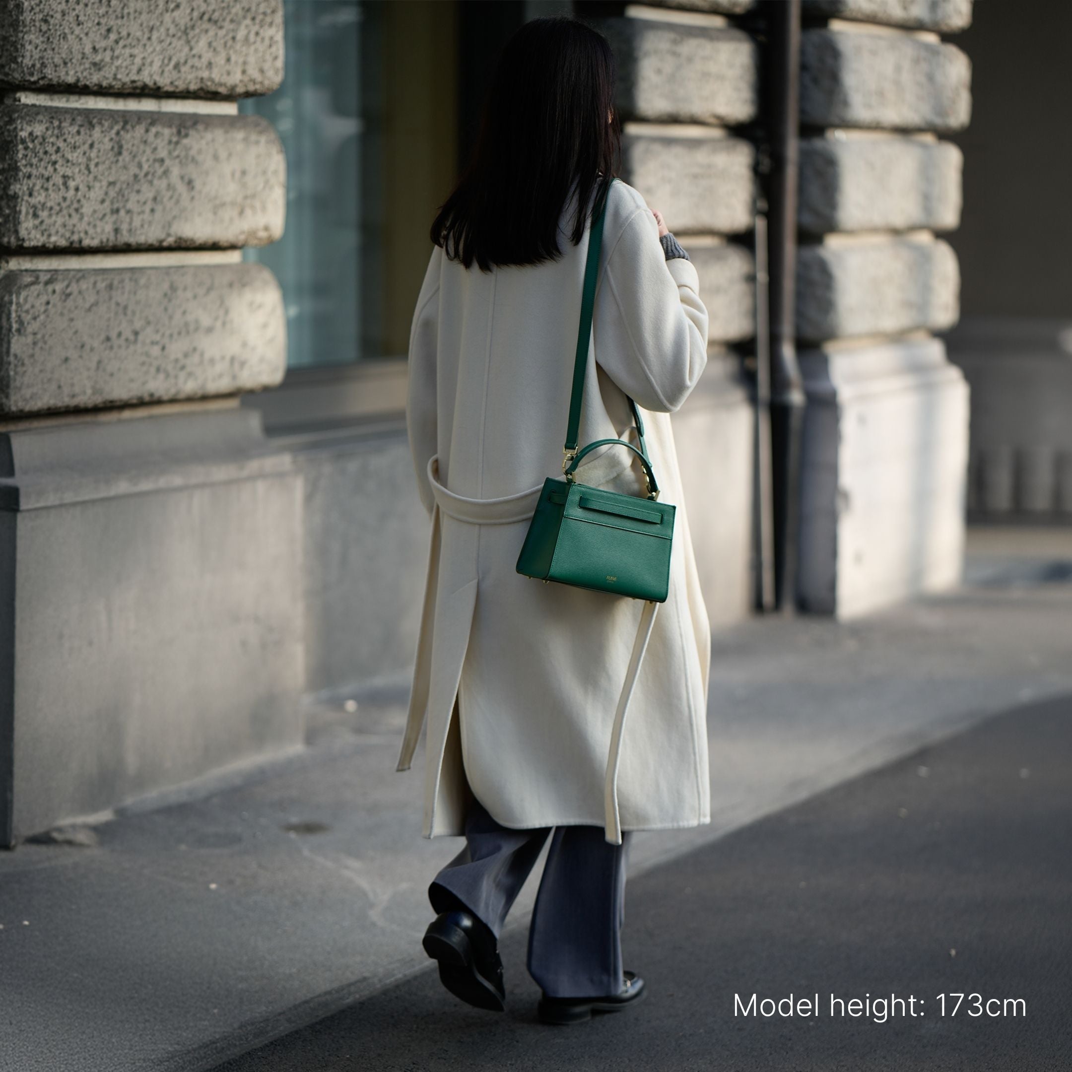 SEEFELD MINI in Emerald Green - Elegant Compact Bag | ALEMI Zurich