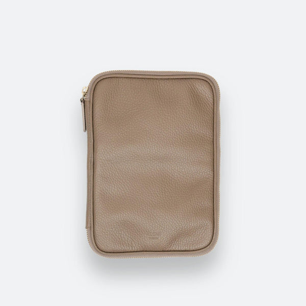 TECHNOPARK in Greige - Leather Tech Organizer | ALEMI Zurich