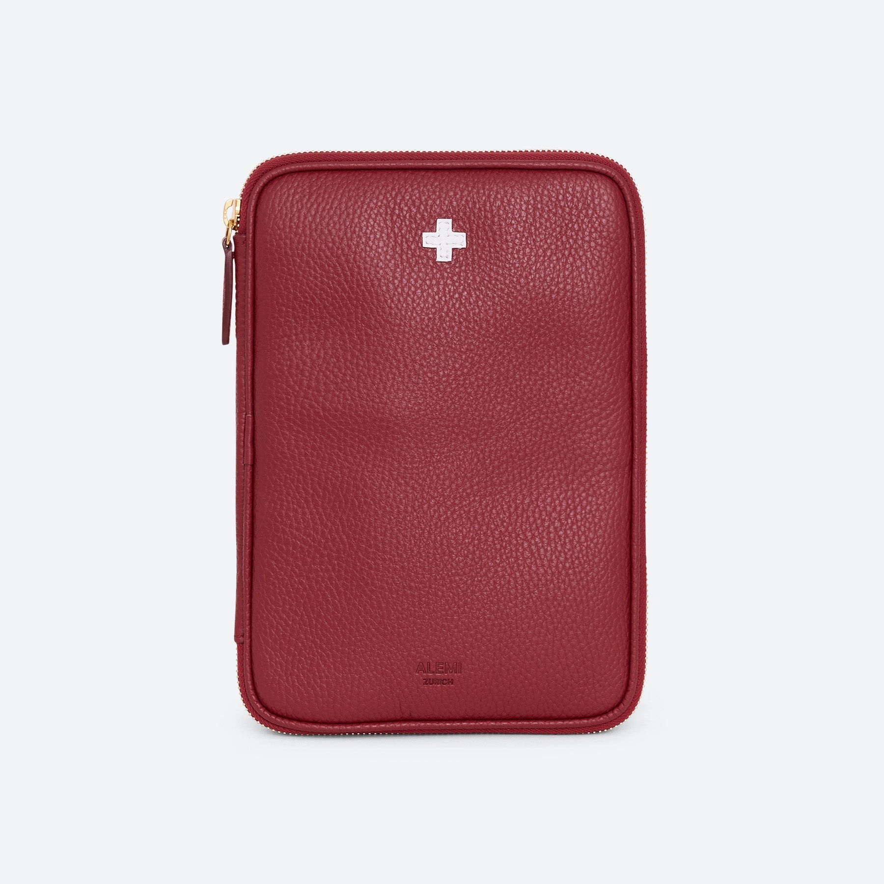 ALEMI Zurich | TECHNOPARK | Accessoires | Red | Soft Grain Leather | Front