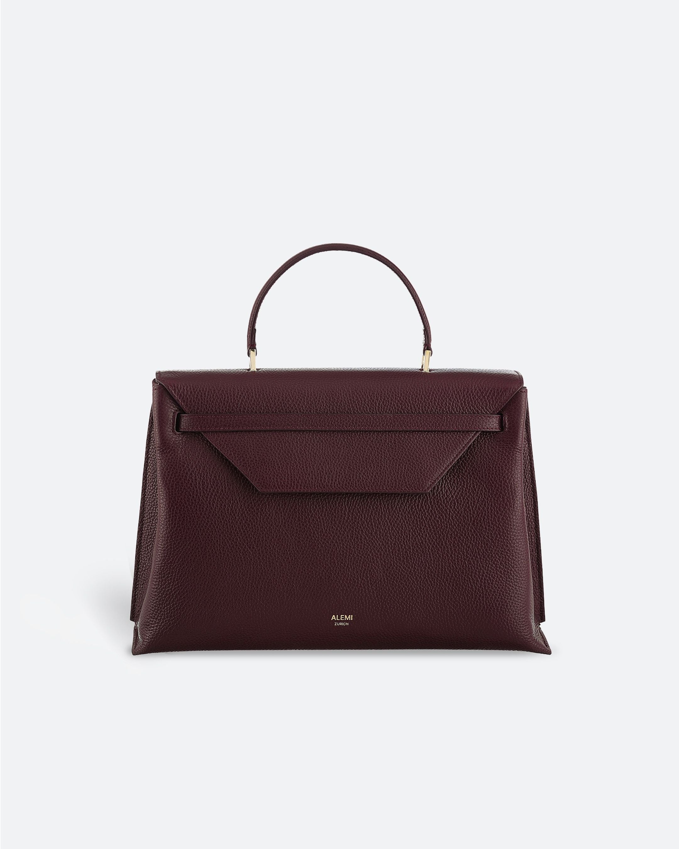ALEMI Zurich | VIADUKT DAY | Laptop Bag | Maroon Red | Soft Grain Leather | Bag front