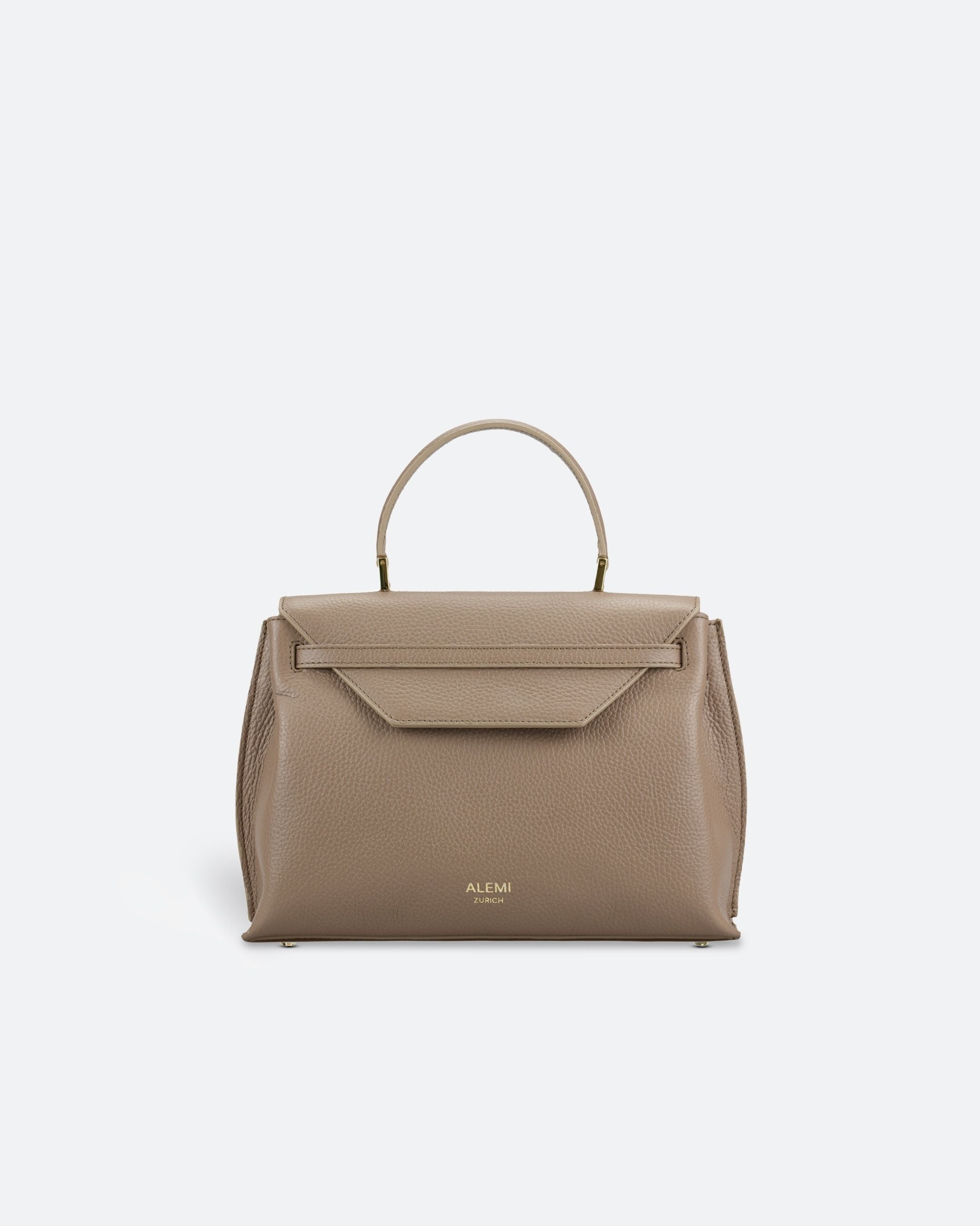 ALEMI Zurich | VIADUKT | Small Bag | Greige | Soft Grain Leather | Bag front