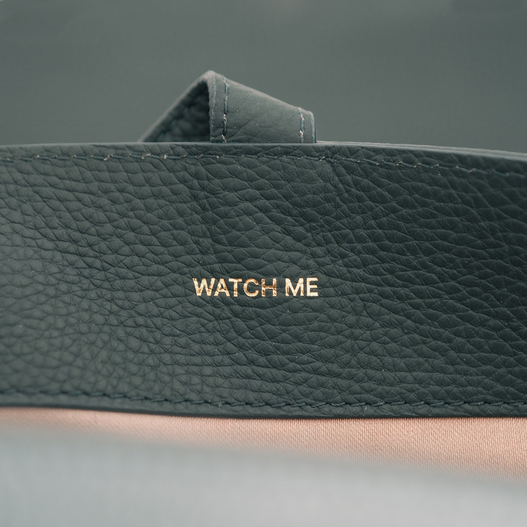 ALEMI Zurich | VIADUKT WORK | WATCH ME Campaign | Deep Teal (Limited Edition) | Soft Grain Leather | Detail