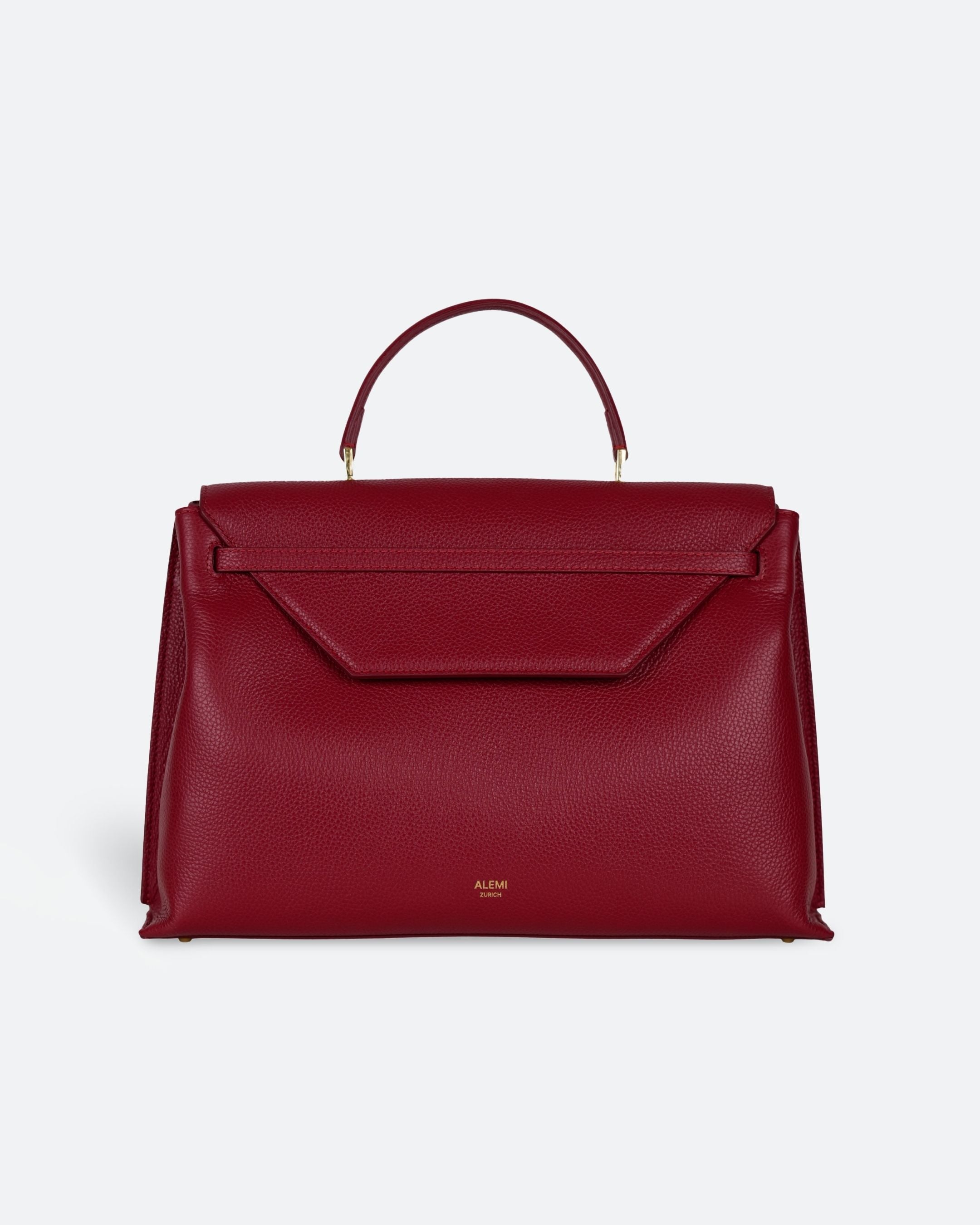 ALEMI Zurich | VIADUKT WORK | Laptop Bag | Red | Soft Grain Leather | Bag front
