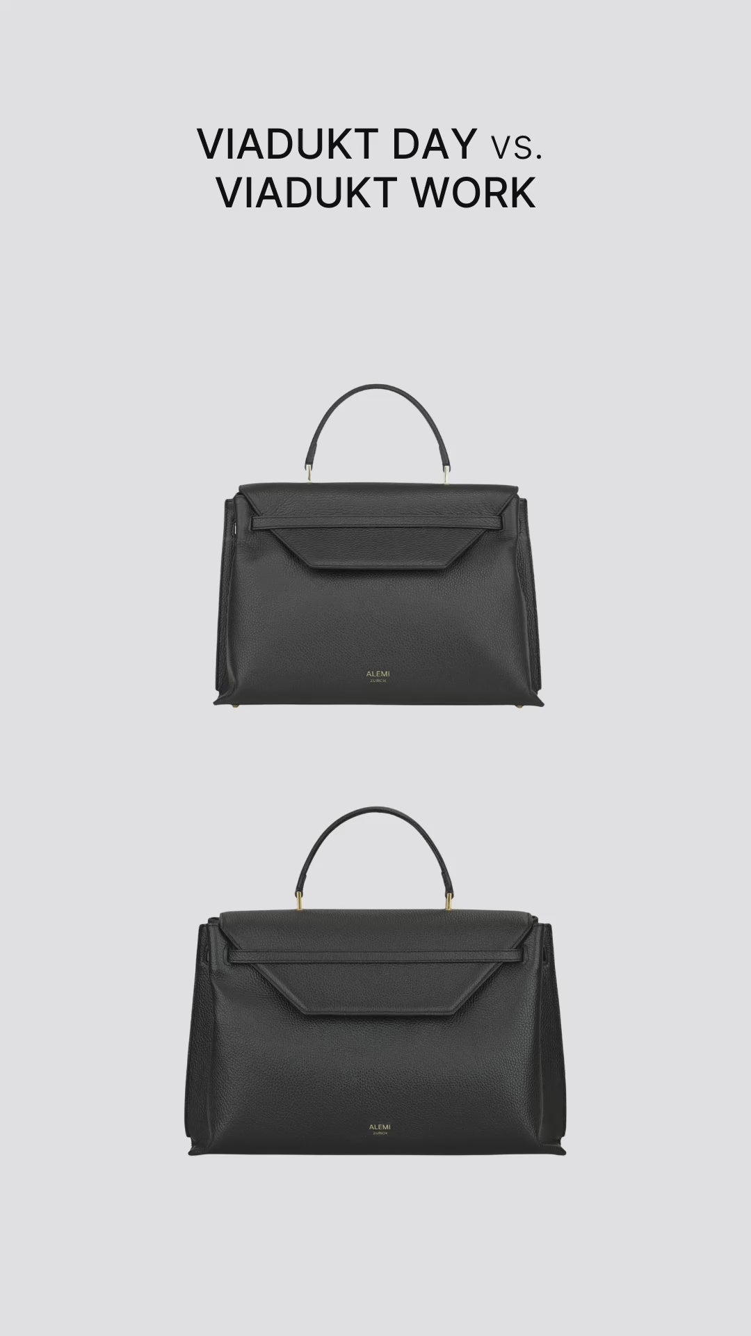 VIADUKT WORK in Greige – Elegant Laptop Bag | ALEMI Zurich