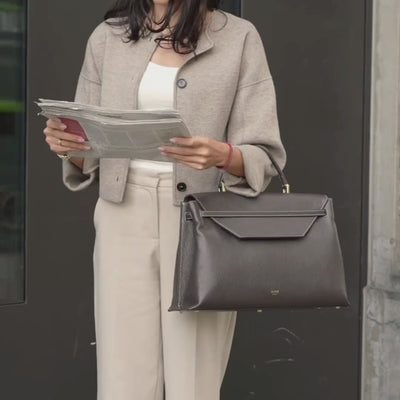ALEMI Zurich | VIADUKT WORK | Laptop Bag | Dark Brown | Soft Grain Leather | Video