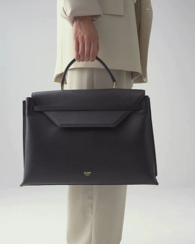 ALEMI Zurich | VIADUKT WORK | Laptop Bag | Black | Soft Grain Leather | Video